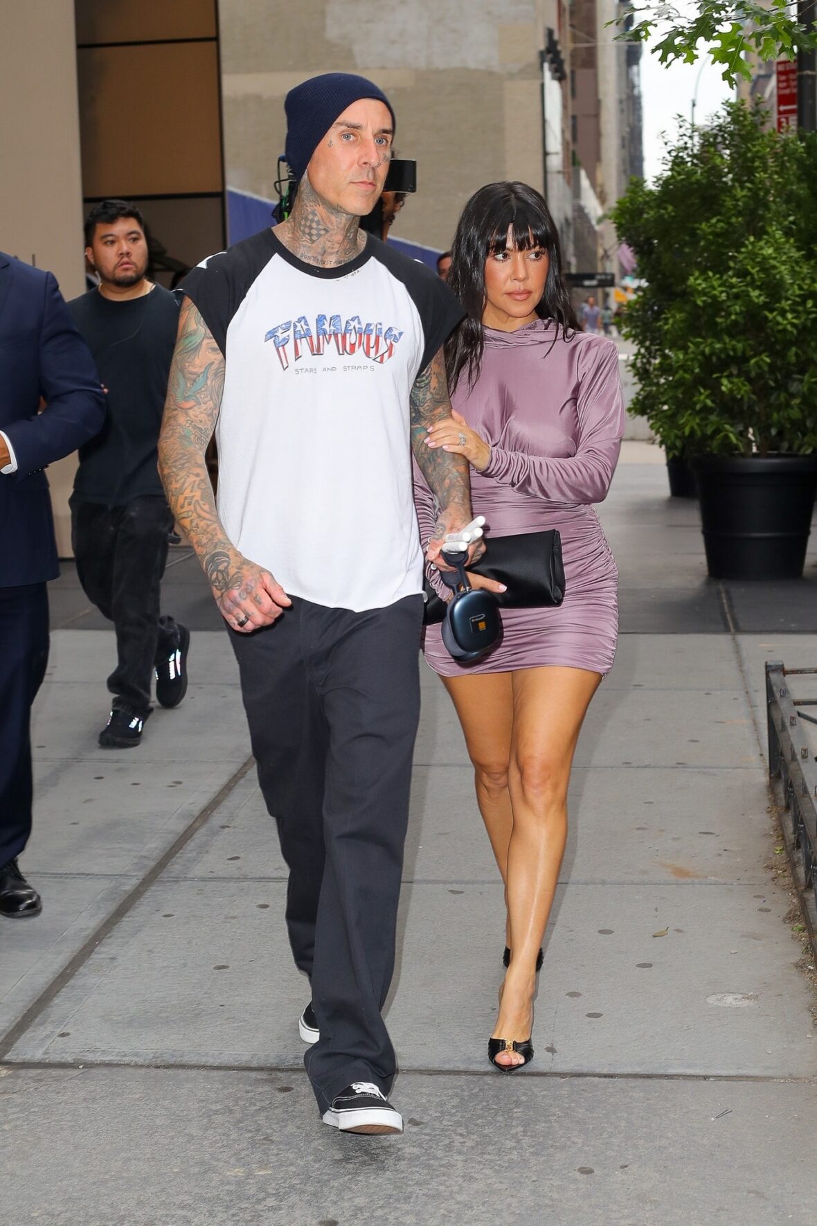Kourtney Kardashian & Travis Barker head to the Edge