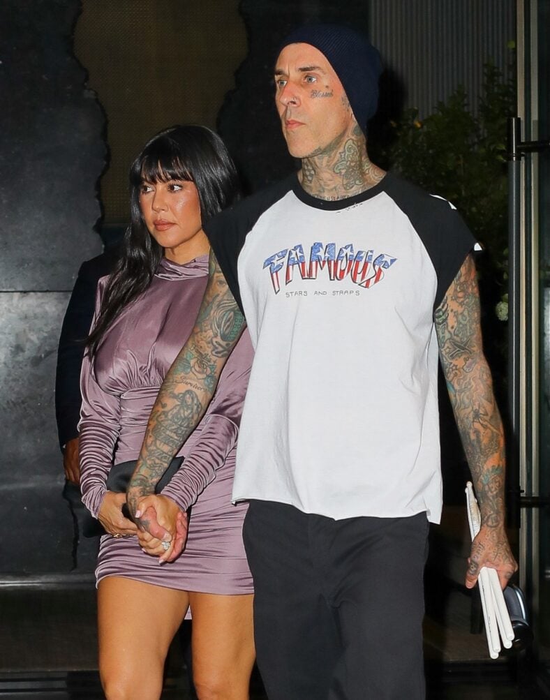 Kourtney Kardashian & Travis Barker head to the Edge