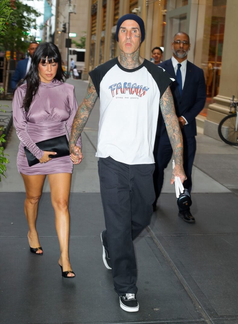 Kourtney Kardashian & Travis Barker head to the Edge