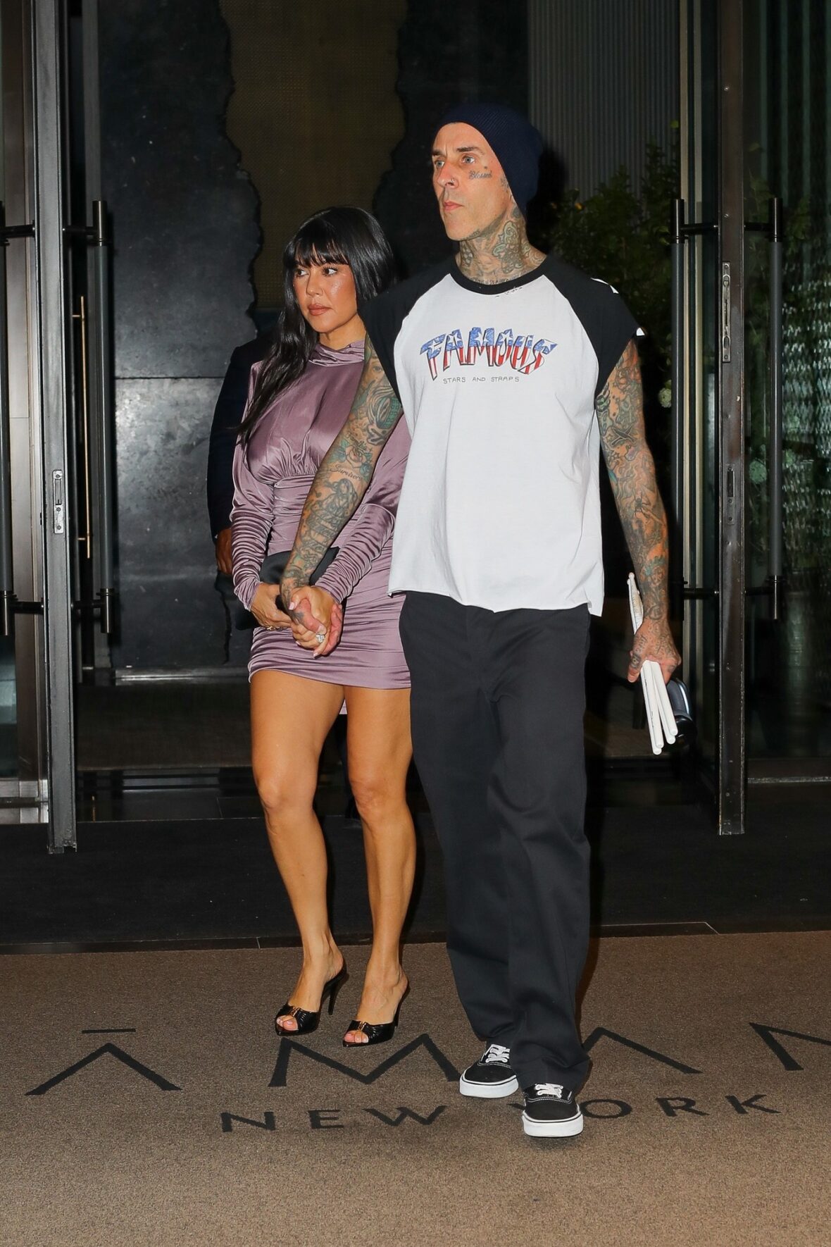 Kourtney Kardashian & Travis Barker head to the Edge