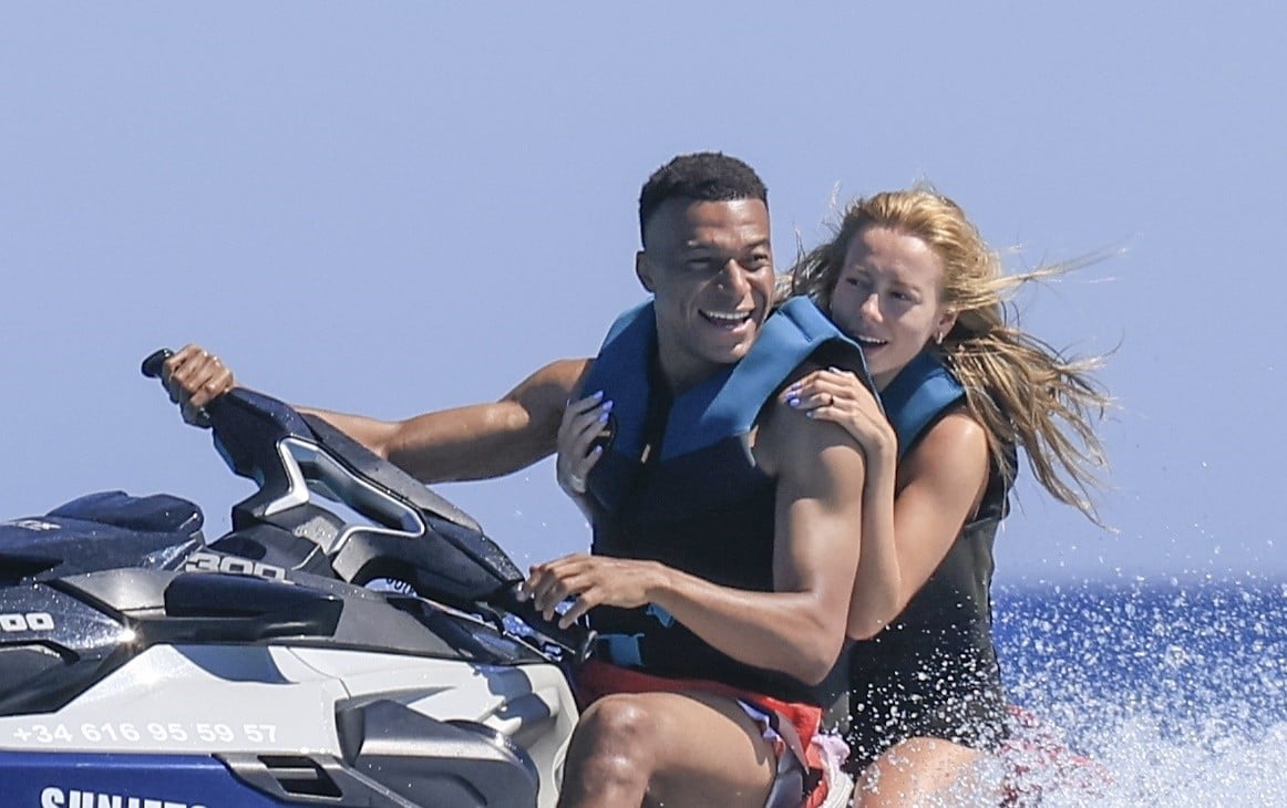 Kylian Mbappé and Ester Expósito on vacation during May 2026 trip