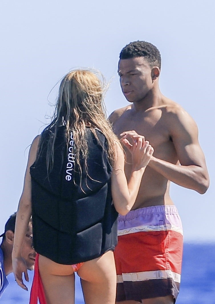 Kylian Mbappé and Ester Expósito on vacation during May 2026 trip