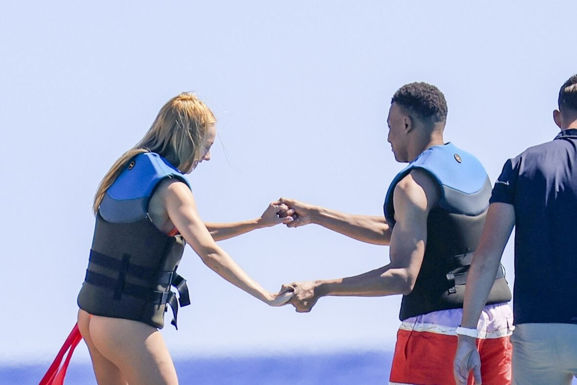 Kylian Mbappé and Ester Expósito on vacation during May 2026 trip