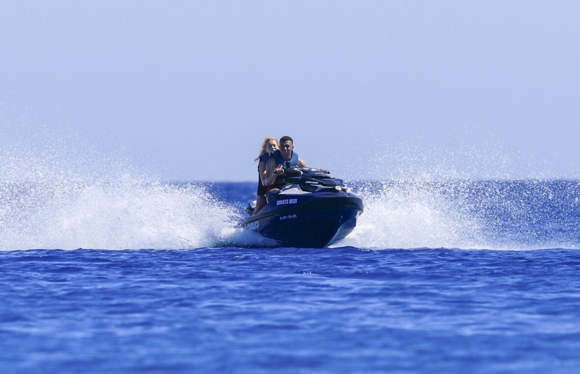 Kylian Mbappé and Ester Expósito on vacation during May 2026 trip