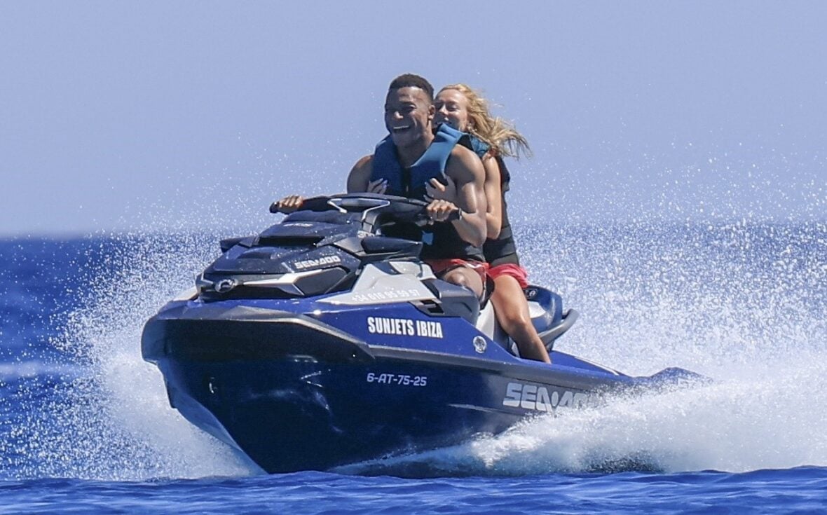 Kylian Mbappé and Ester Expósito on vacation during May 2026 trip