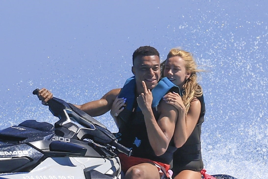 Kylian Mbappé and Ester Expósito on vacation during May 2026 trip