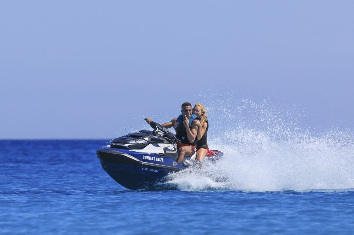 Kylian Mbappé and Ester Expósito on vacation during May 2026 trip