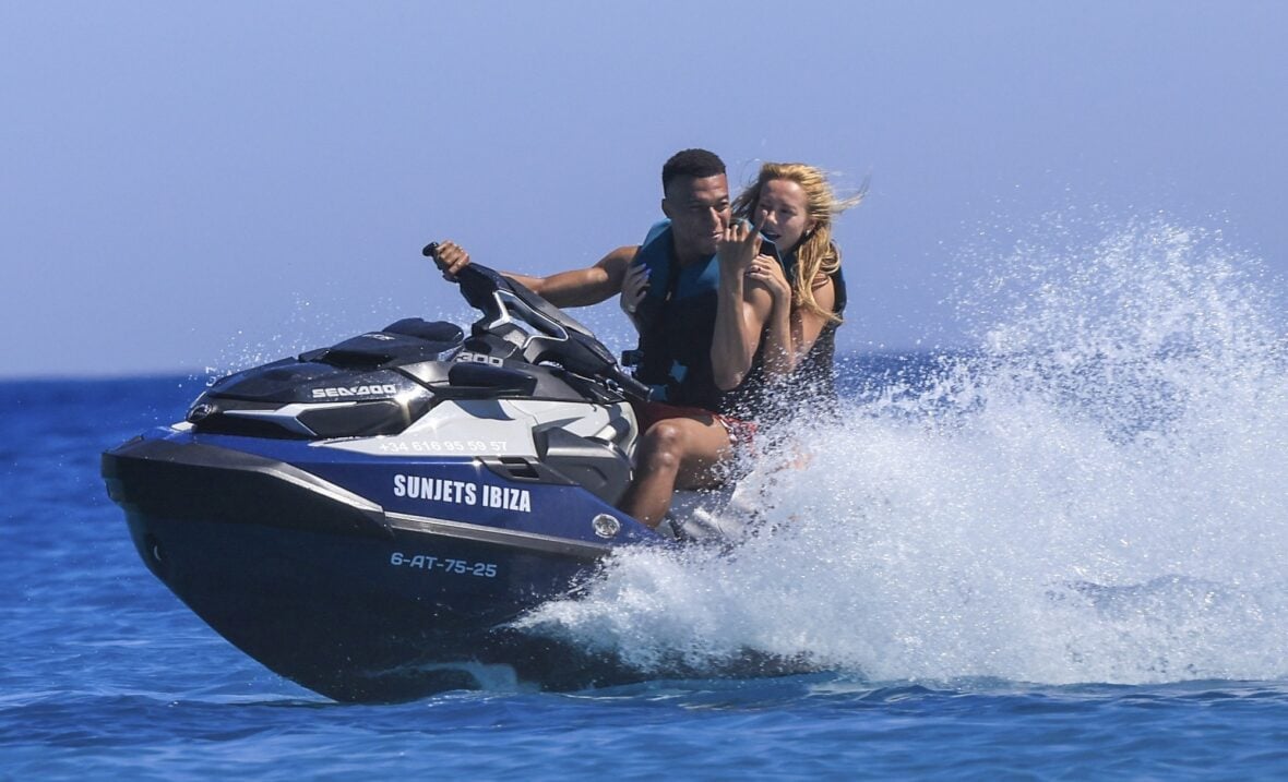 Kylian Mbappé and Ester Expósito on vacation during May 2026 trip