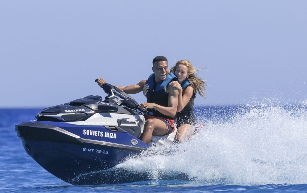 Kylian Mbappé and Ester Expósito on vacation during May 2026 trip