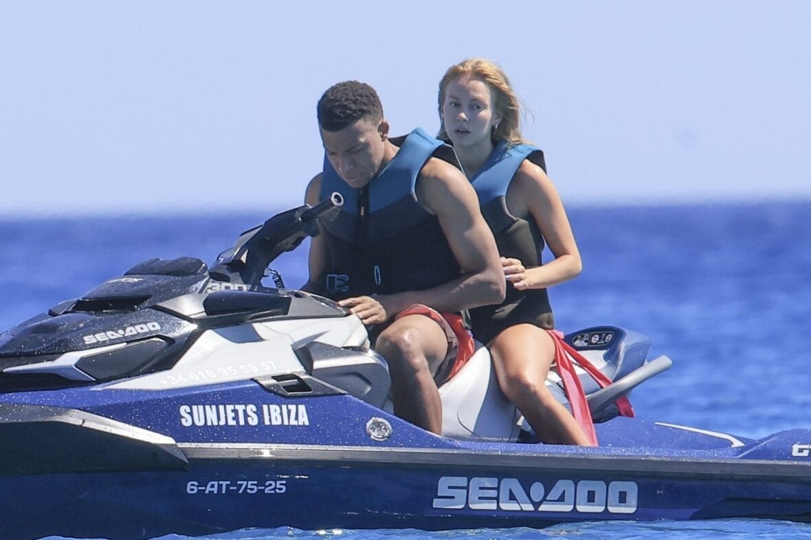 Kylian Mbappé and Ester Expósito on vacation during May 2026 trip