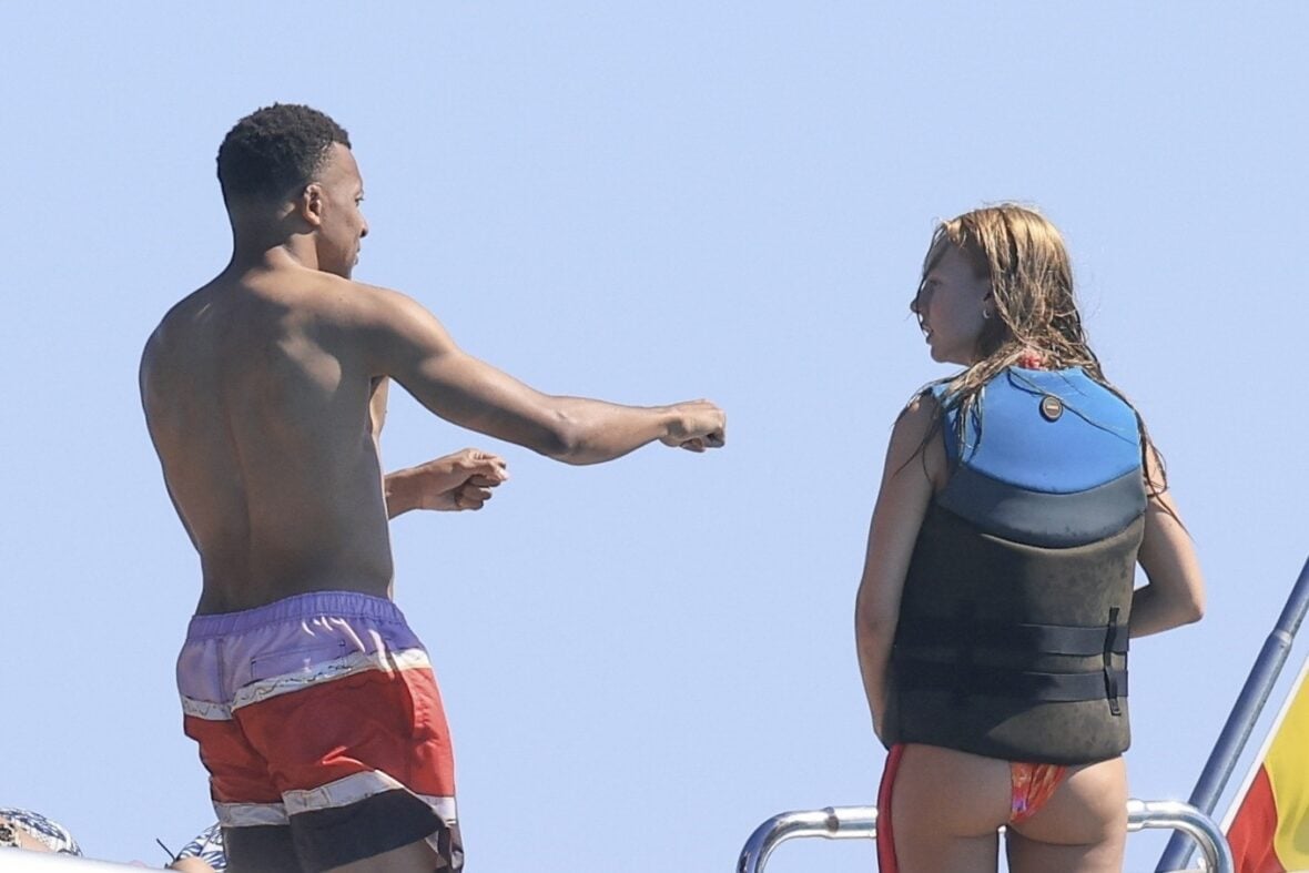 Kylian Mbappé and Ester Expósito on vacation during May 2026 trip