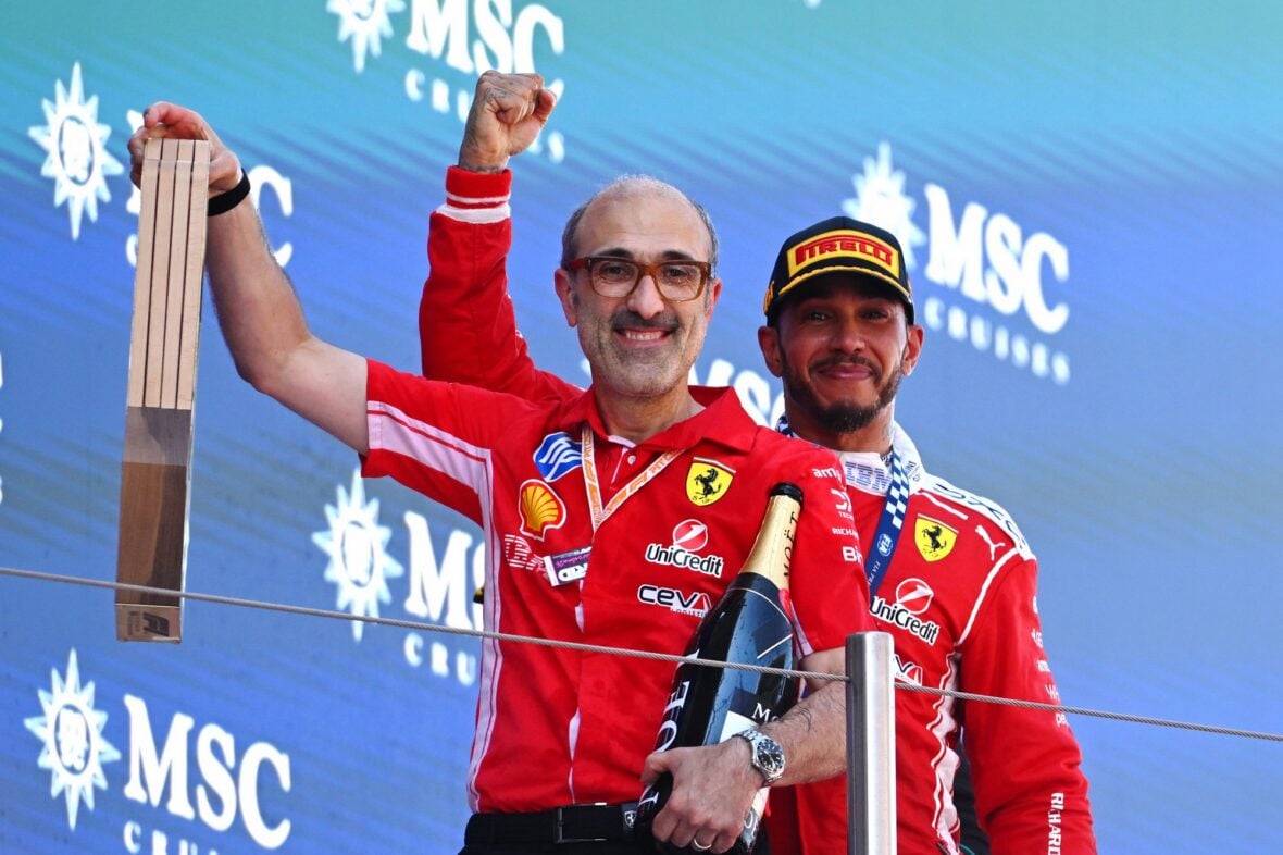 Lewis Hamilton celebrates winning Barcelona-Catalunya grand prix