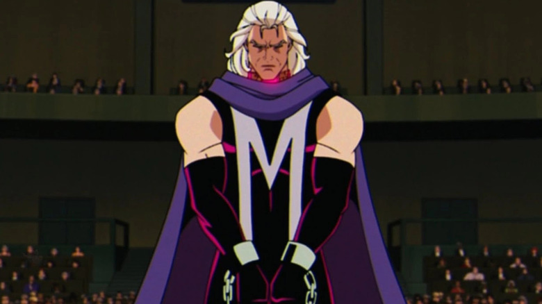 Magneto, in handcuffs and a restraining collar, appears in court on X-Men '97.