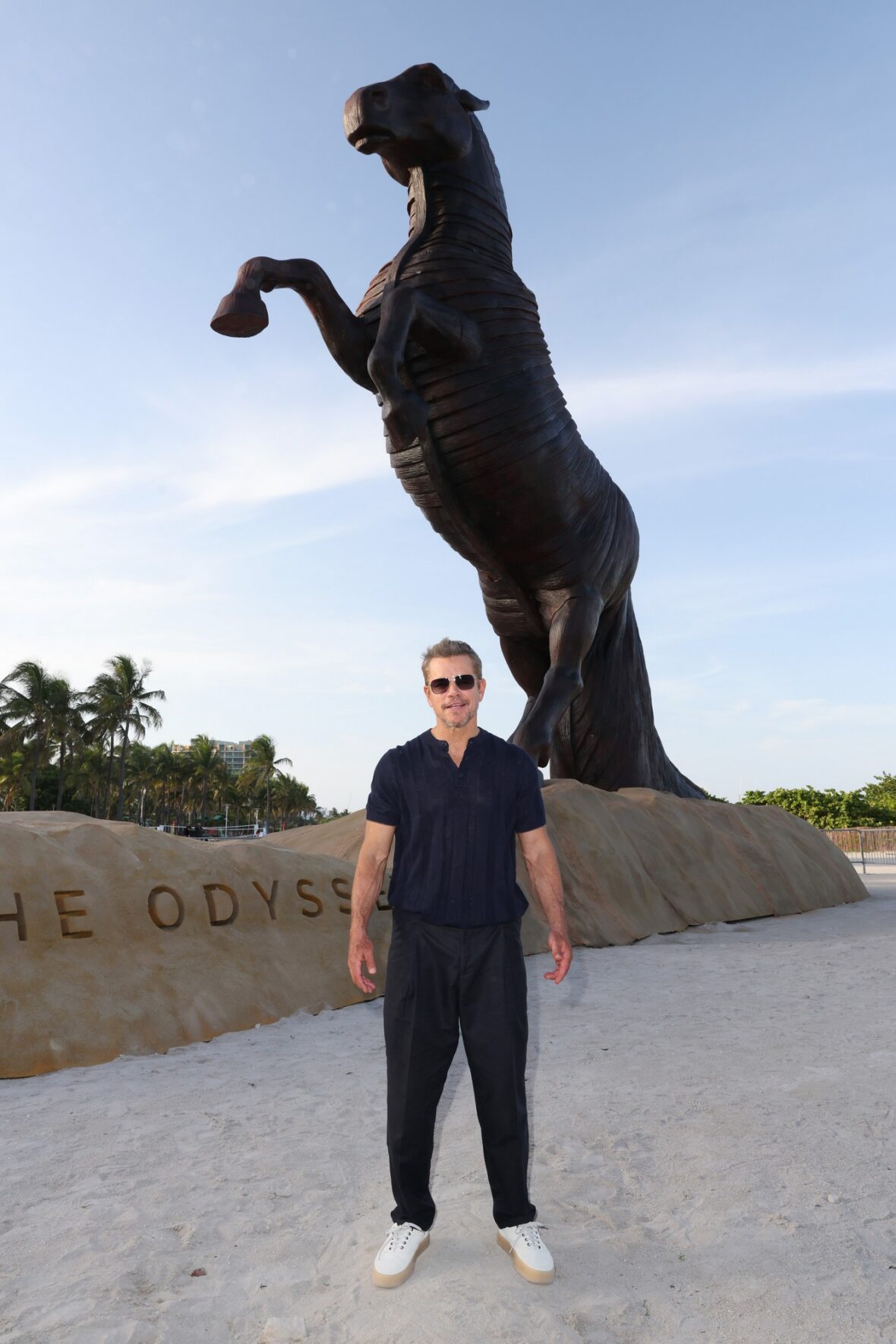 Matt Damon at The Odyssey photo call
