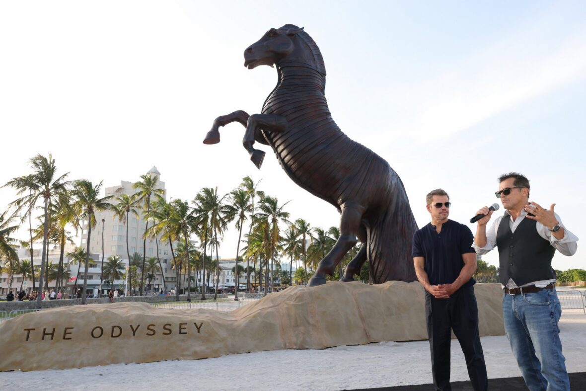 Matt Damon at The Odyssey photo call
