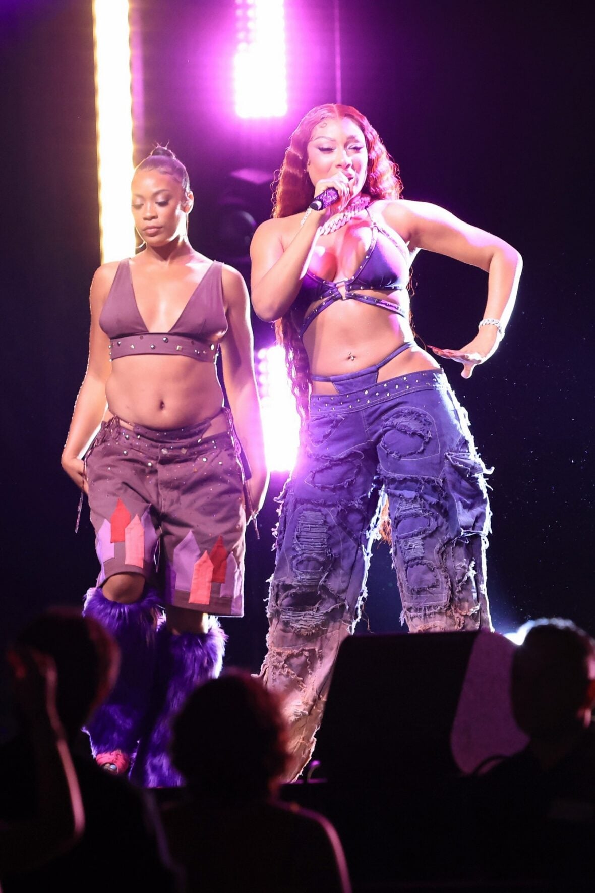 Megan thee Stallion films a concert scene for the "Baywatch" reboot