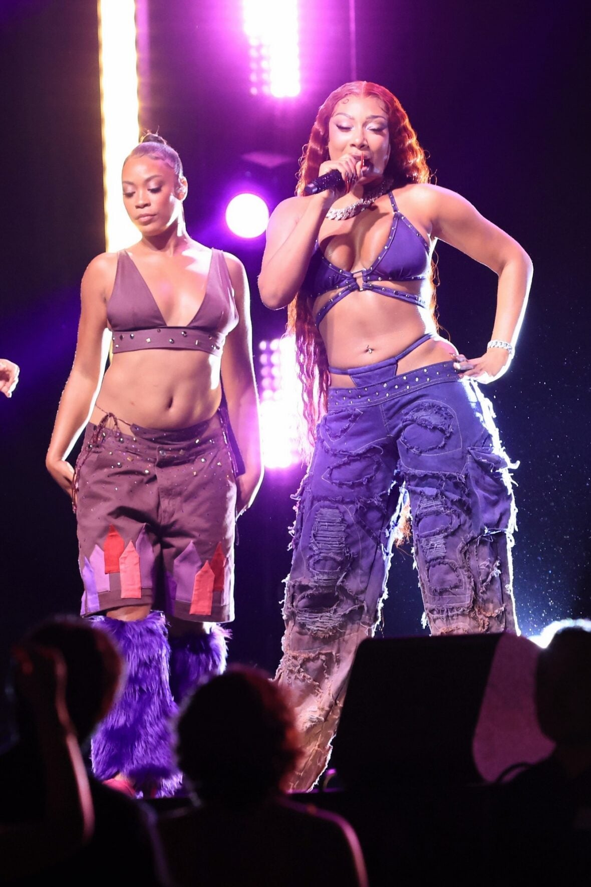 Megan thee Stallion films a concert scene for the "Baywatch" reboot