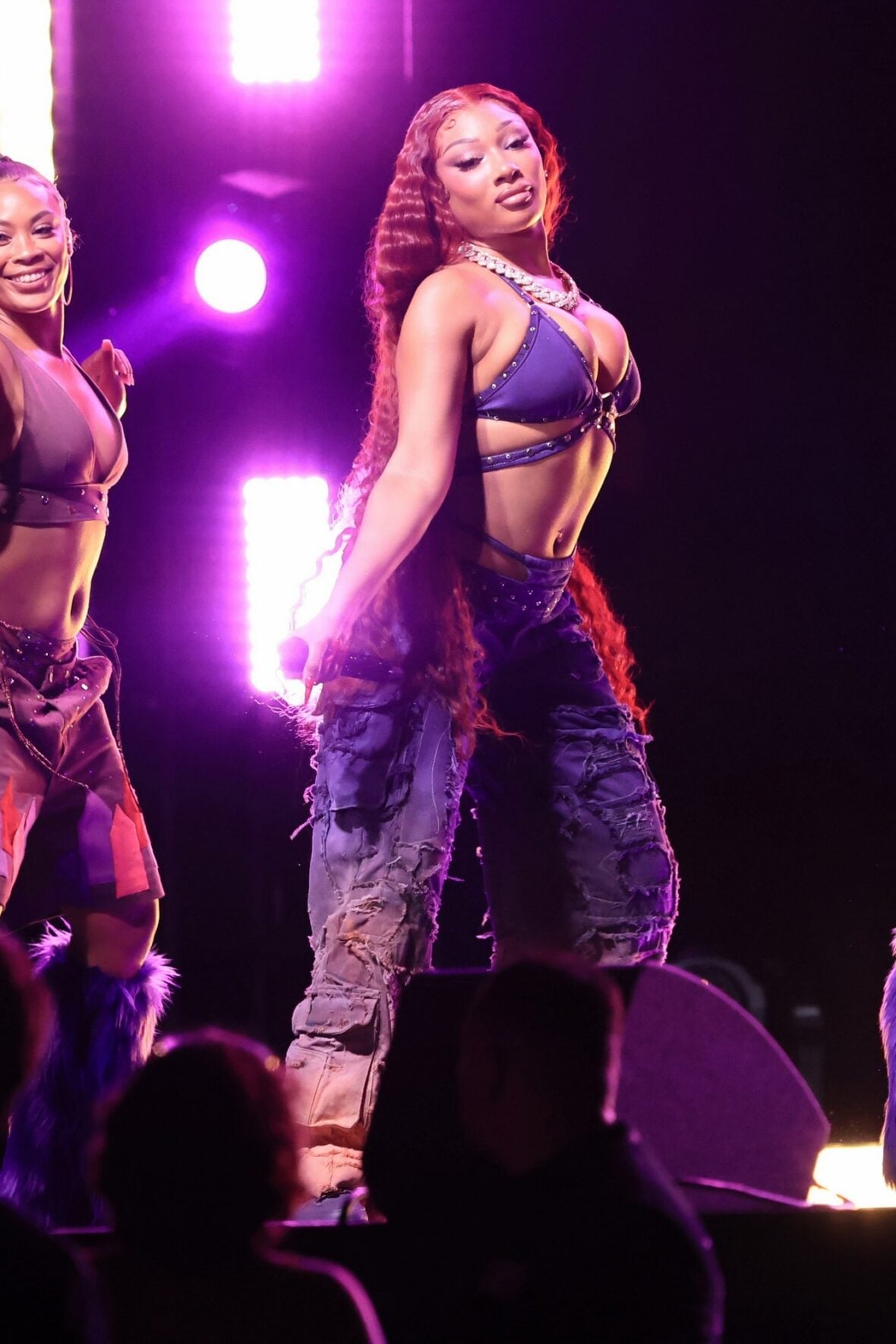 Megan thee Stallion films a concert scene for the "Baywatch" reboot