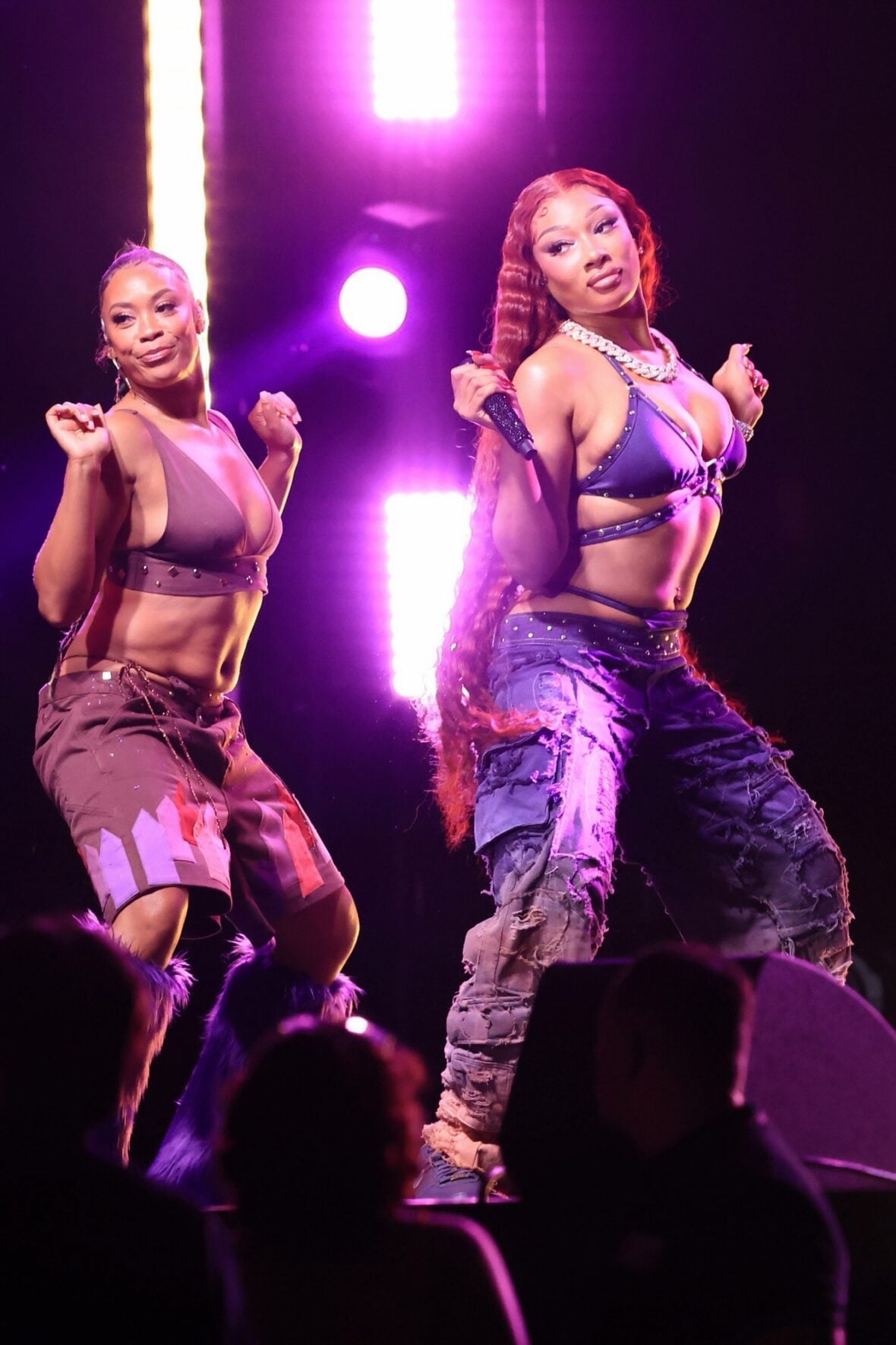 Megan thee Stallion films a concert scene for the "Baywatch" reboot