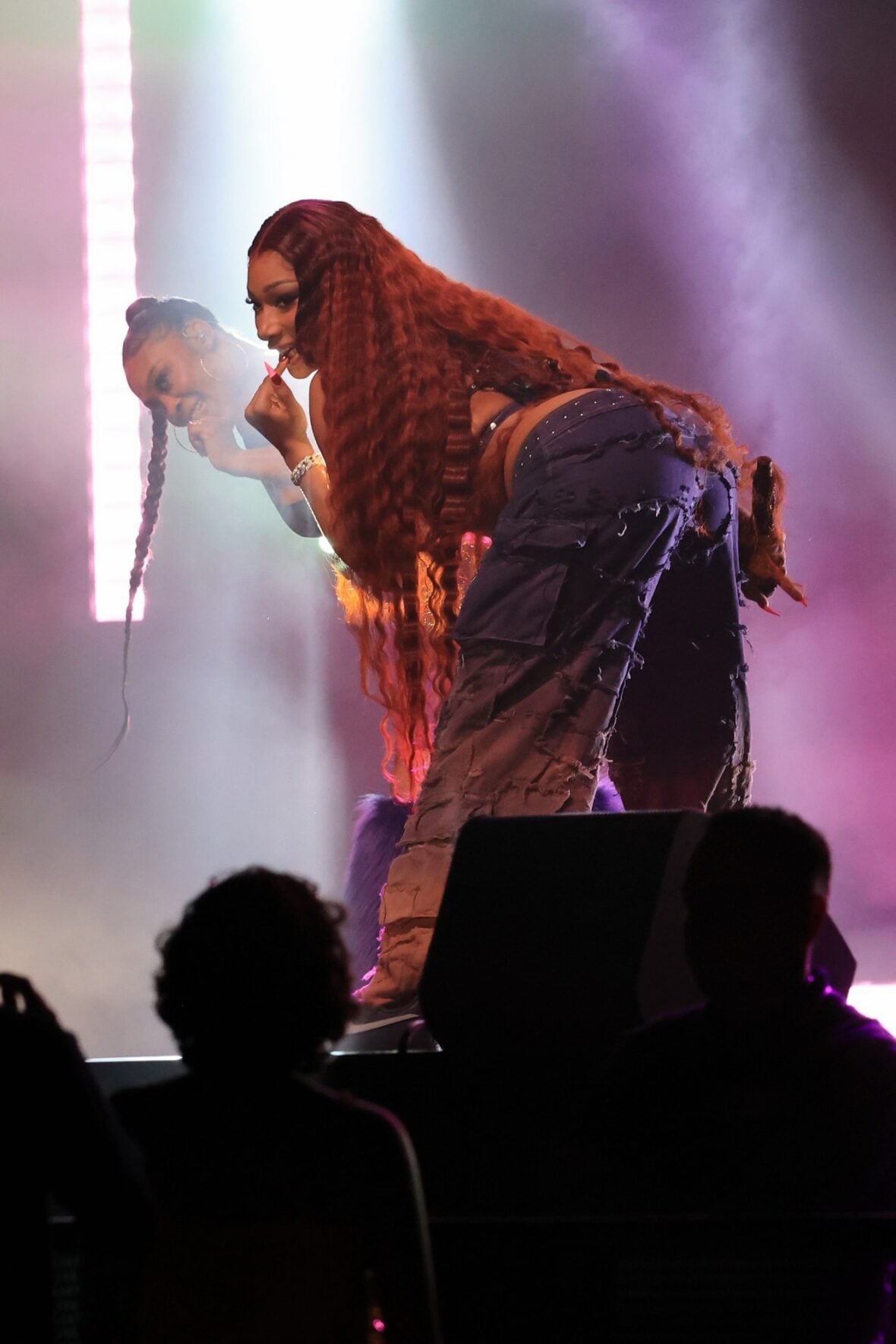 Megan thee Stallion films a concert scene for the "Baywatch" reboot