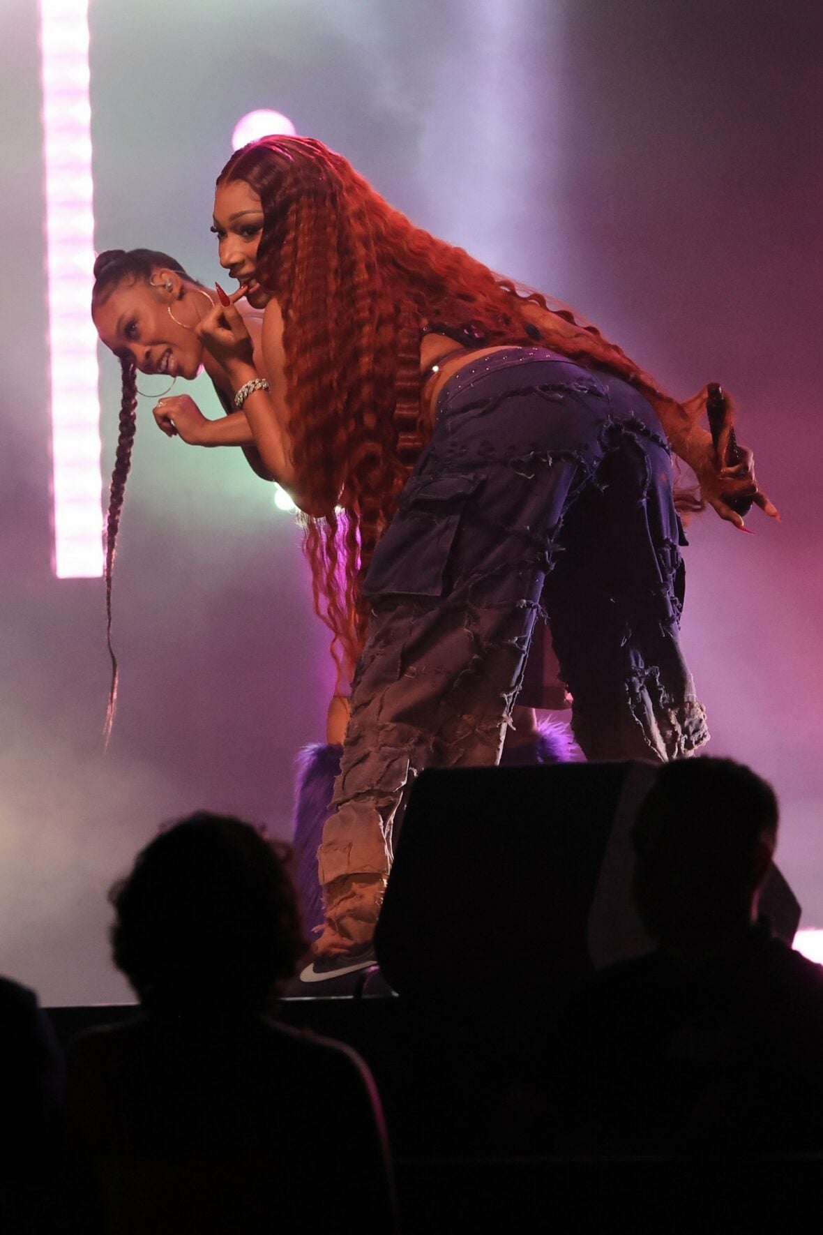 Megan thee Stallion films a concert scene for the "Baywatch" reboot
