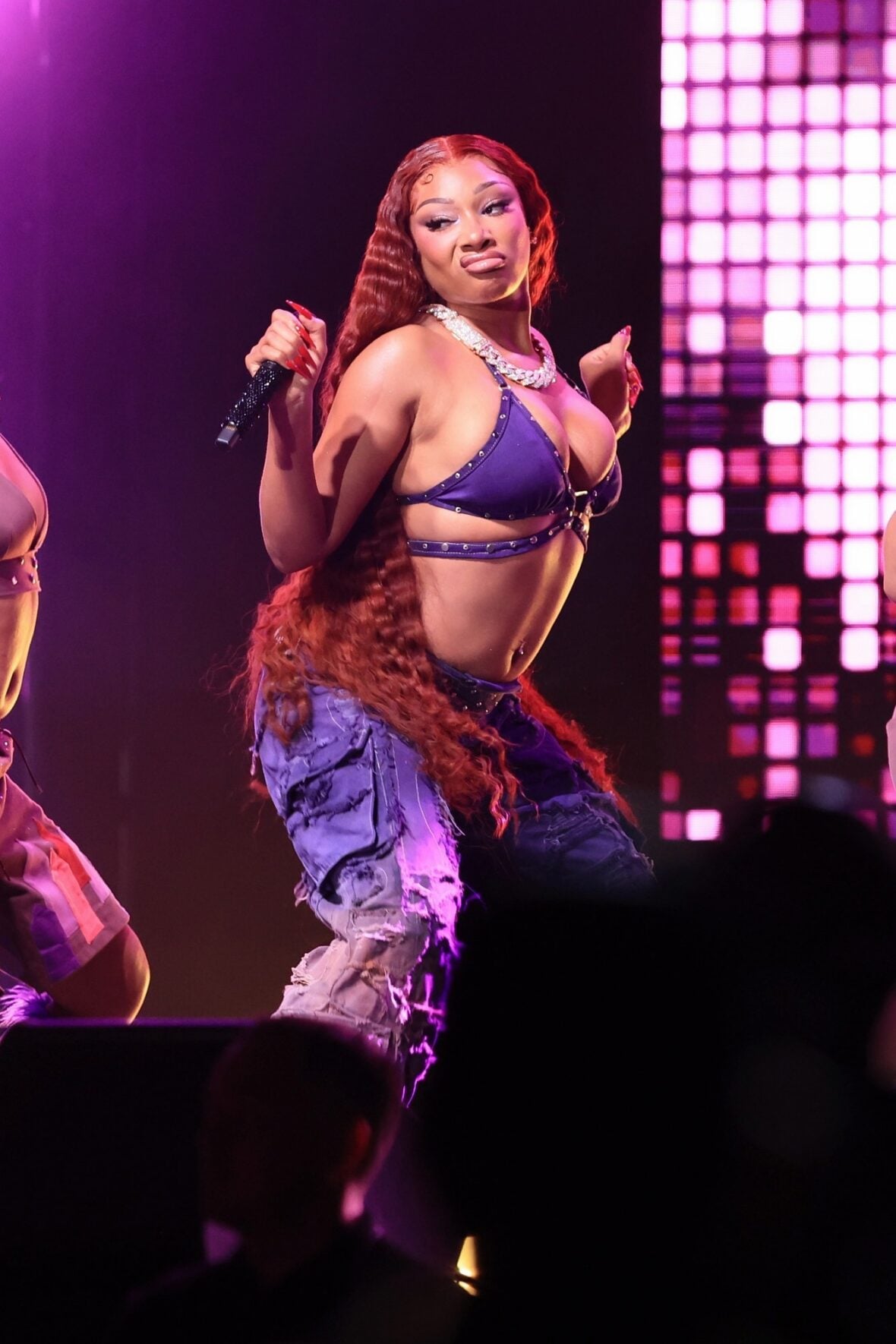 Megan thee Stallion films a concert scene for the "Baywatch" reboot