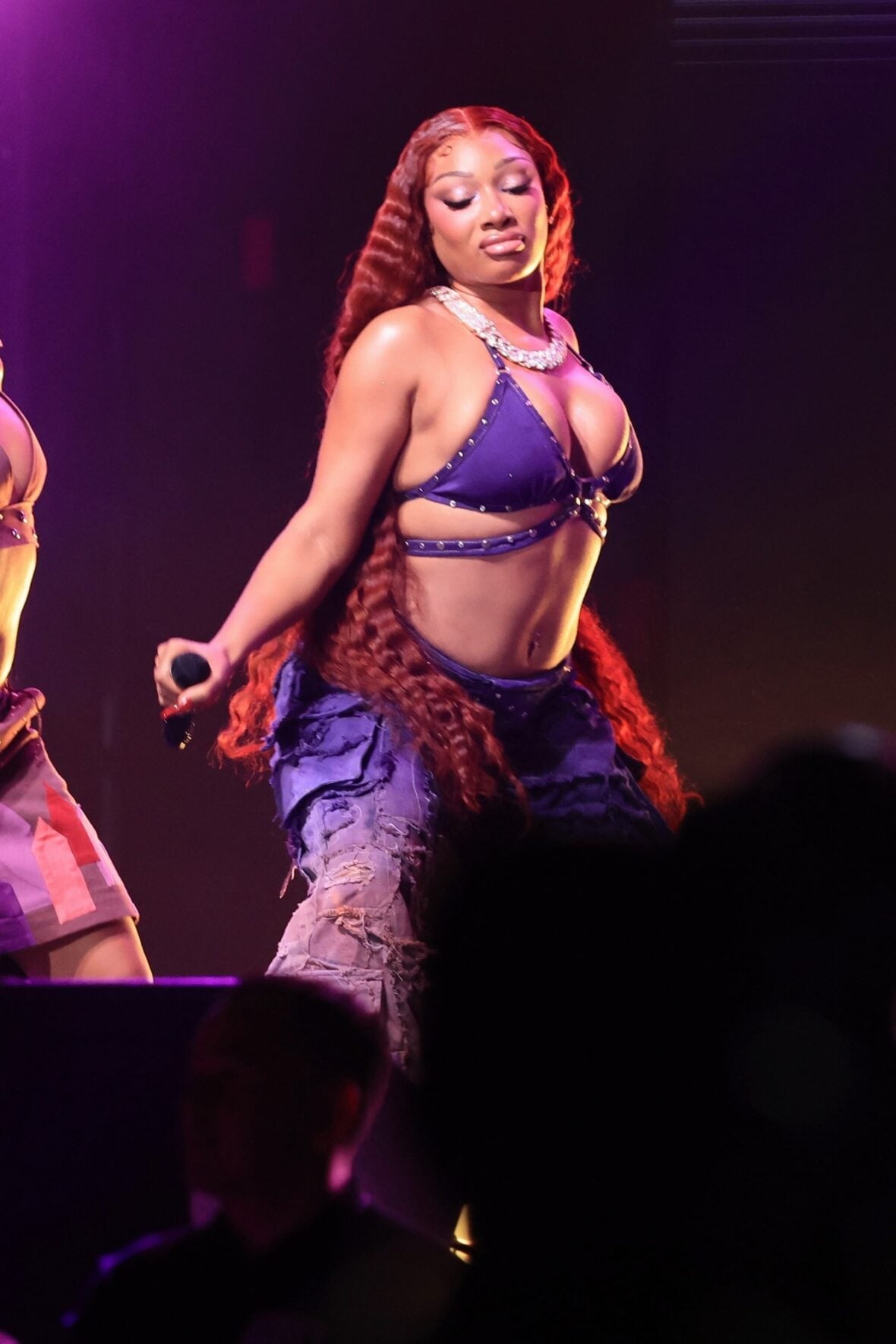 Megan thee Stallion films a concert scene for the "Baywatch" reboot