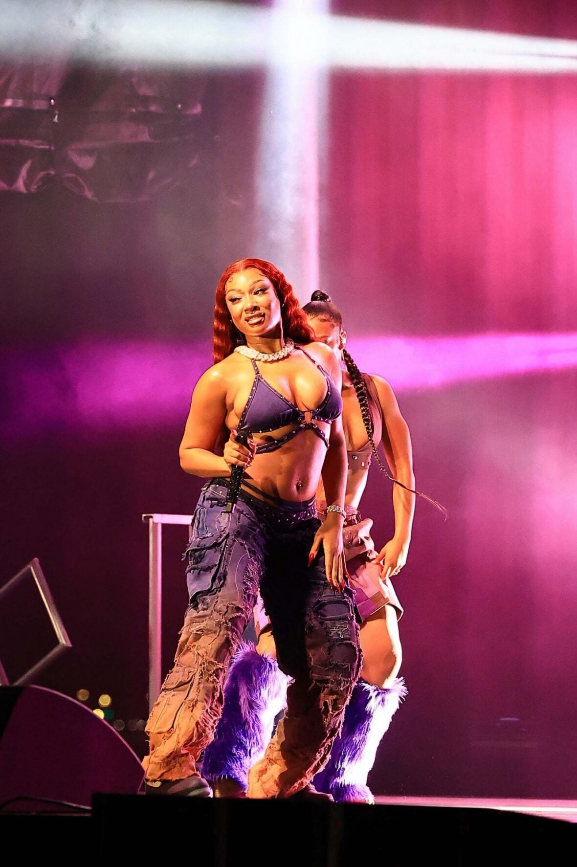 Megan thee Stallion films a concert scene for the "Baywatch" reboot