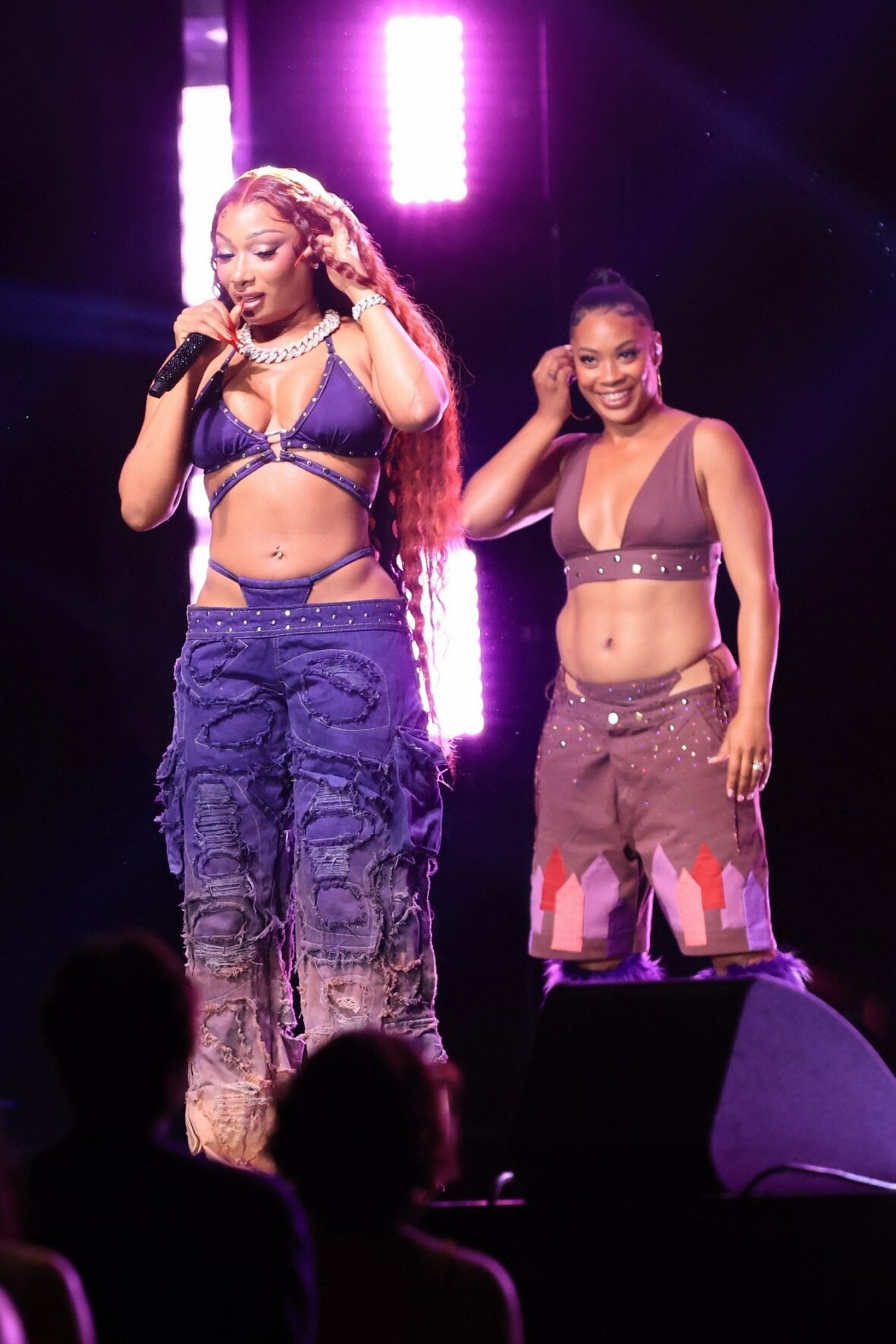 Megan thee Stallion films a concert scene for the "Baywatch" reboot