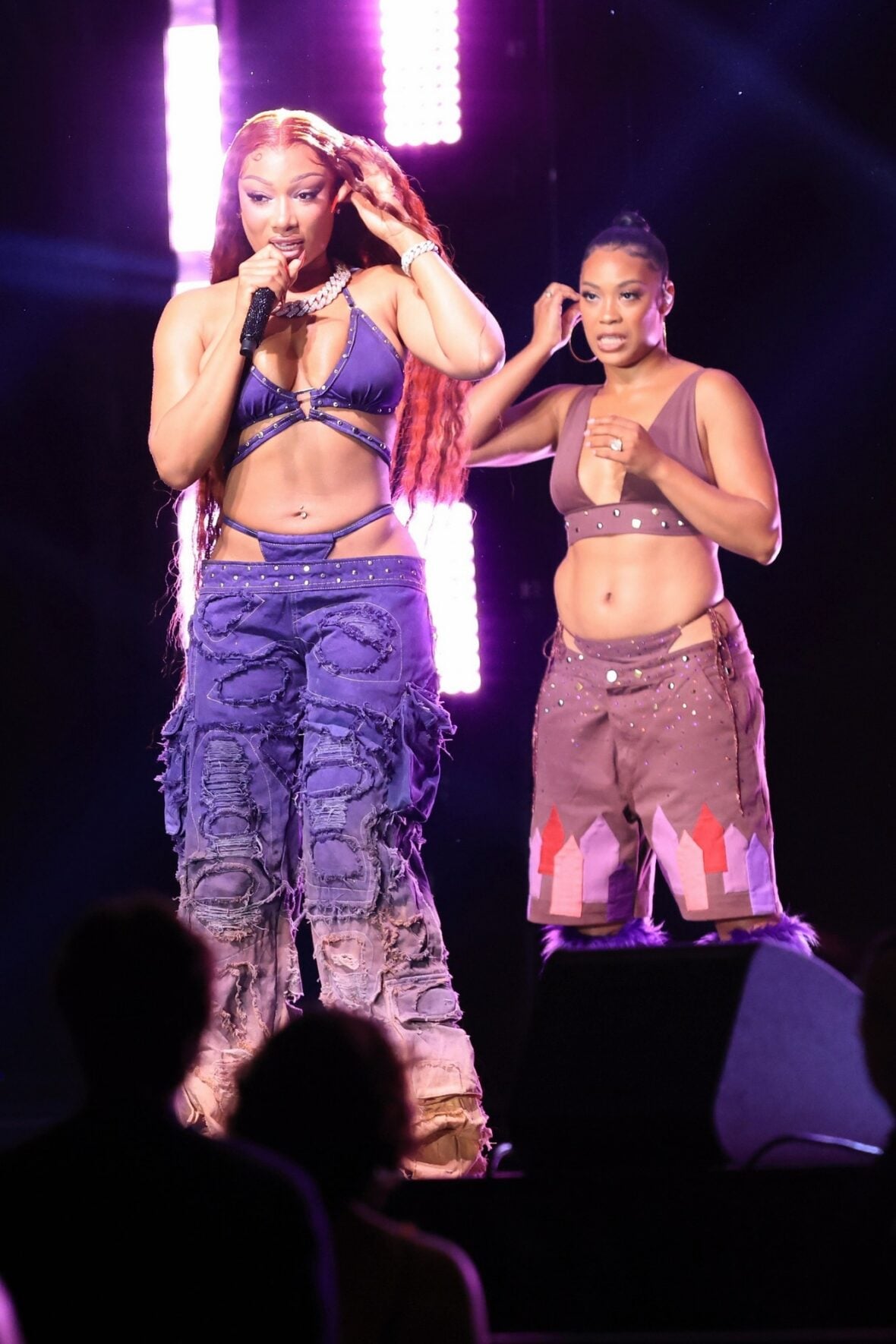 Megan thee Stallion films a concert scene for the "Baywatch" reboot
