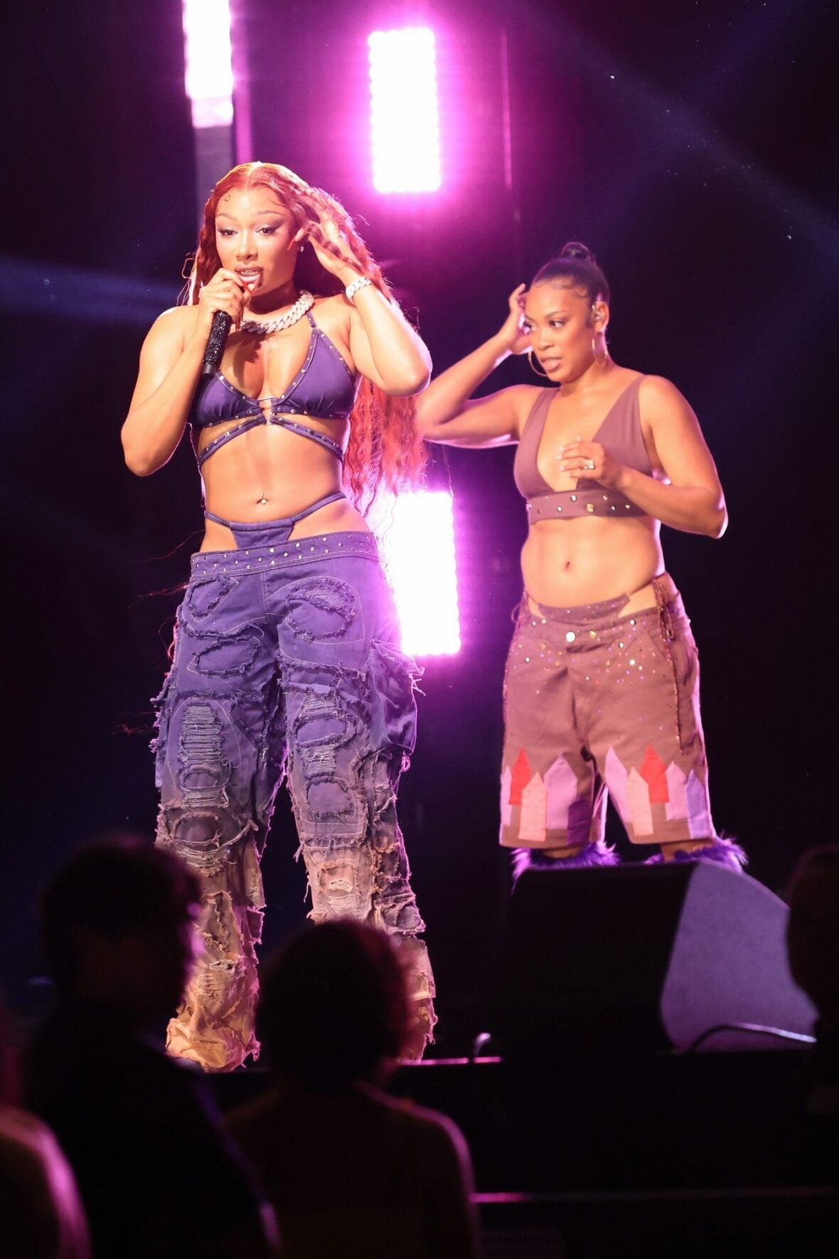 Megan thee Stallion films a concert scene for the "Baywatch" reboot