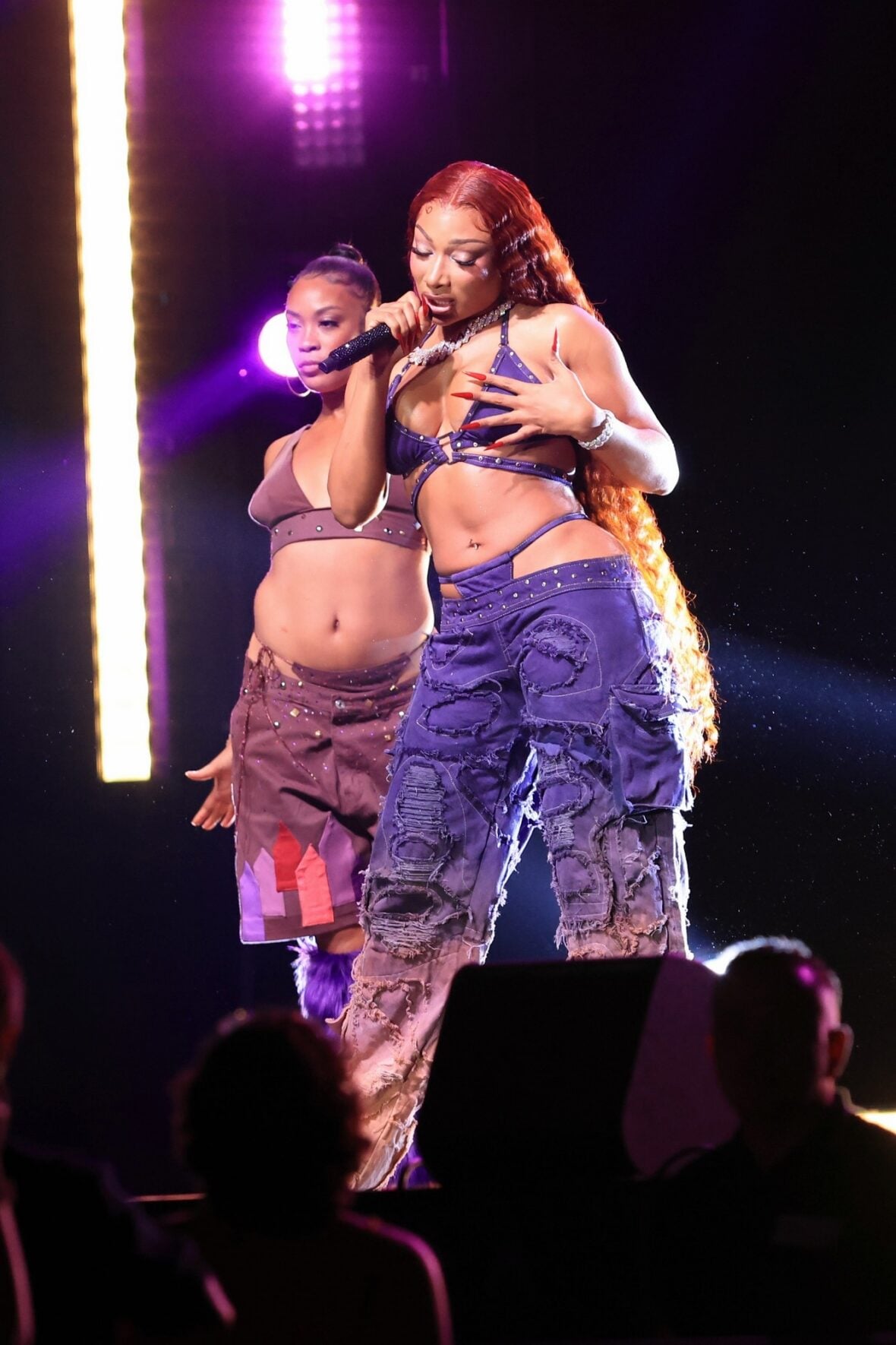 Megan thee Stallion films a concert scene for the "Baywatch" reboot