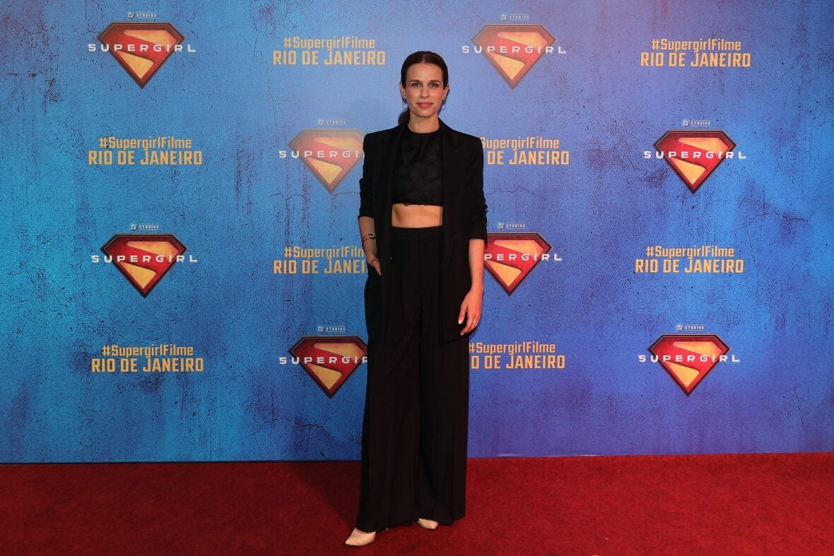 Ana Nogueira attends Brazilian premiere of Supergirl
