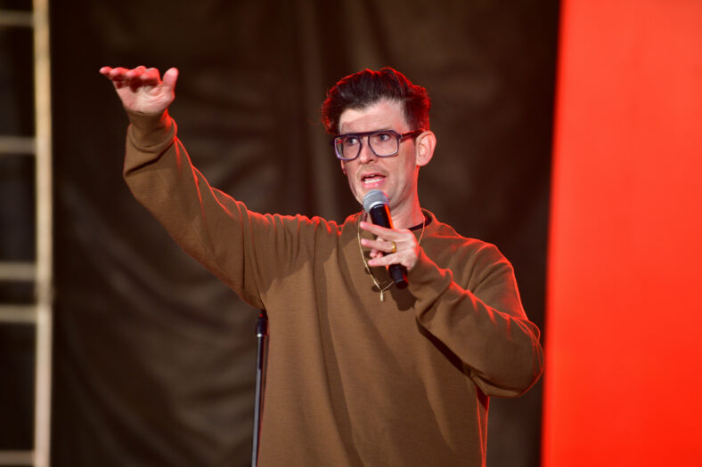Moshe Kasher performs stand-up routine