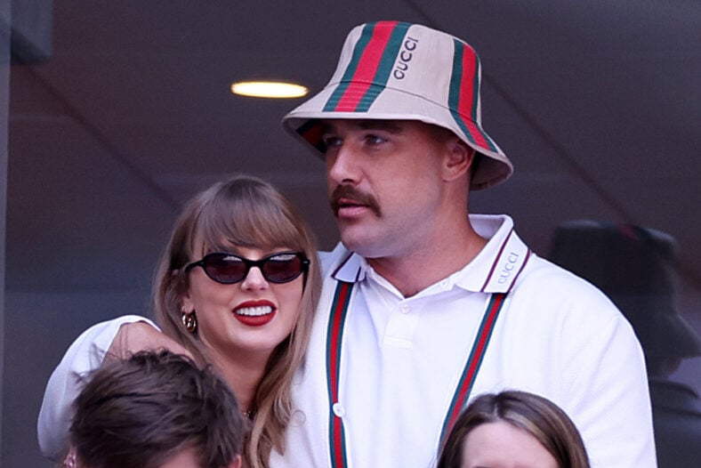 Travis Kelce and Taylor Swift stock image for story about wedding NDAs