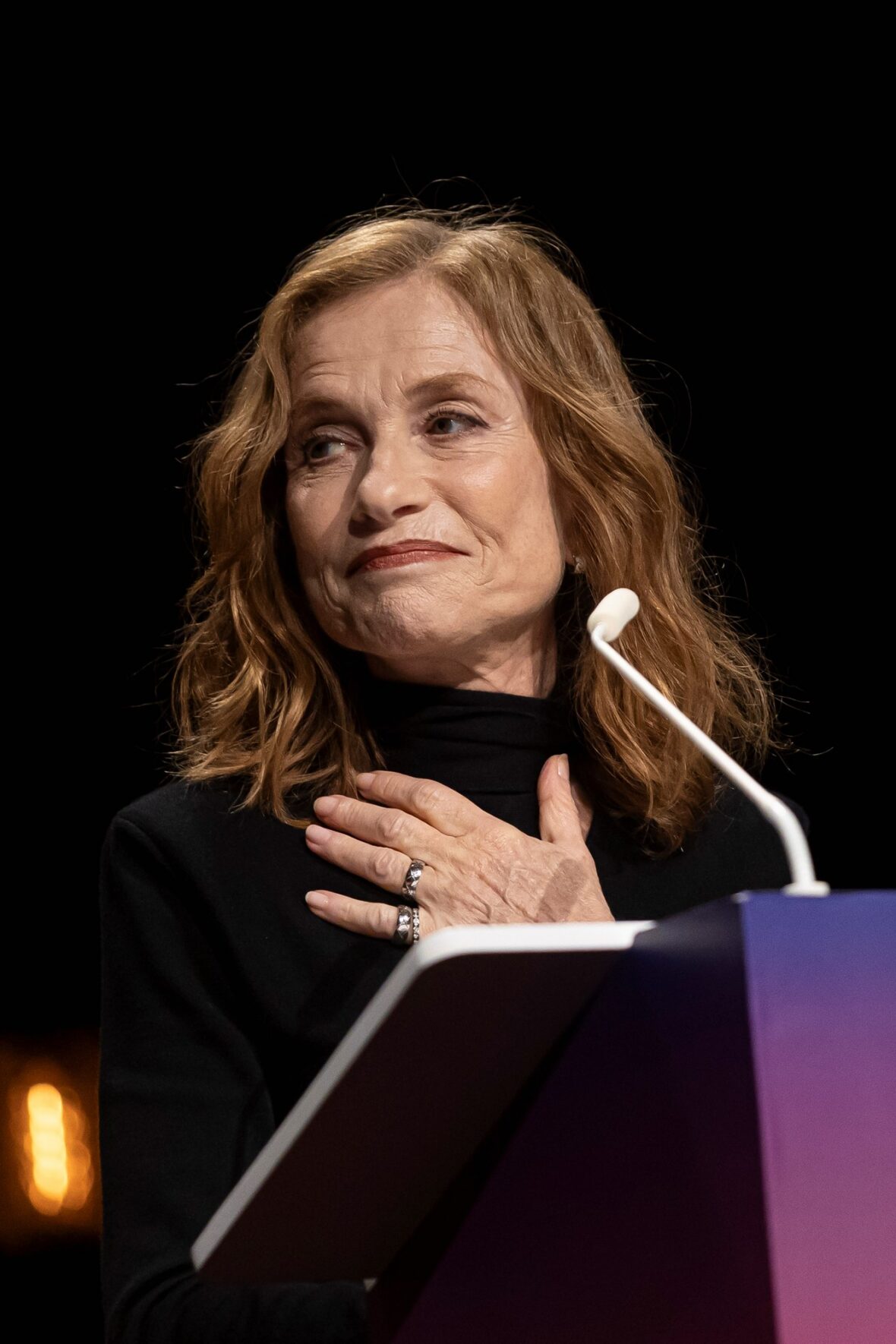 Isabelle Huppert attends the 4th "Nouvelles Vagues" International Biarritz Film Festival