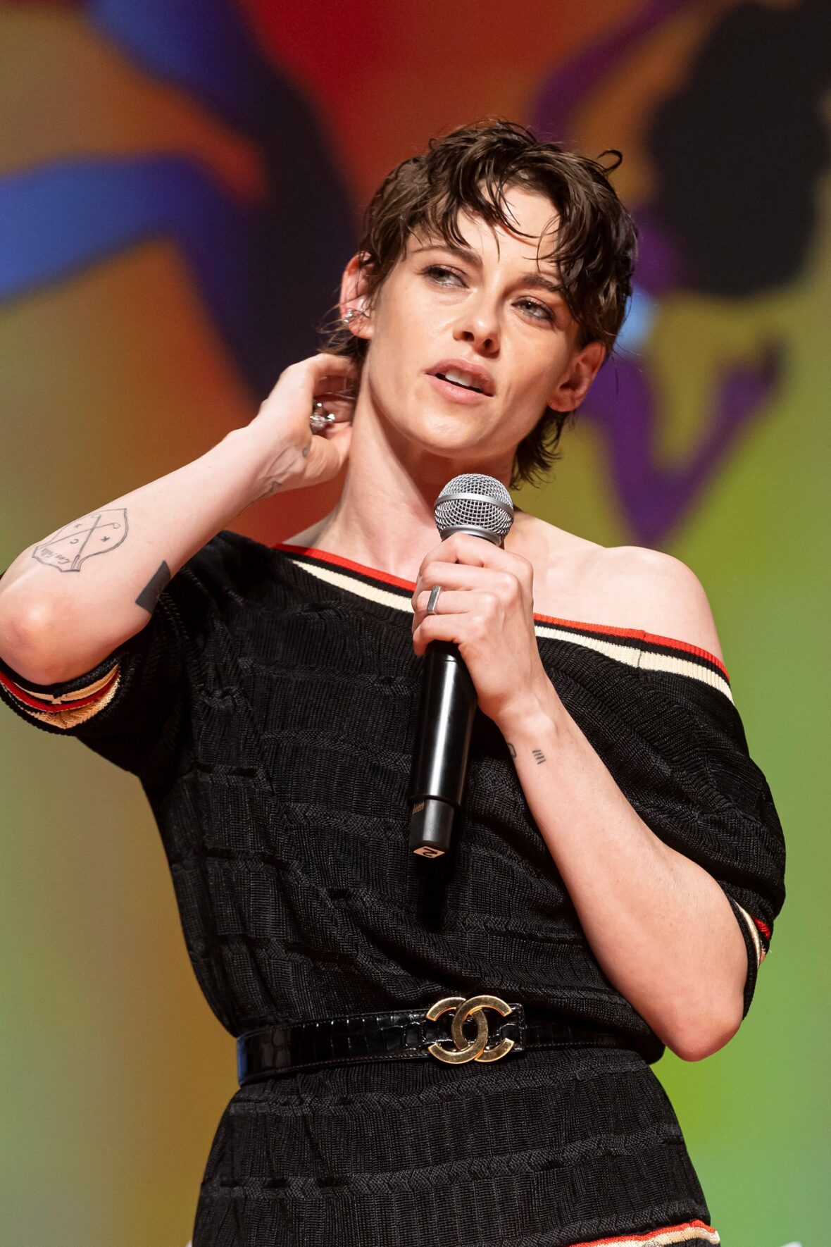 Jury president Kristen Stewart attends the Opening Ceremony during the 4th "Nouvelles Vagues" International Biarritz Film Festival