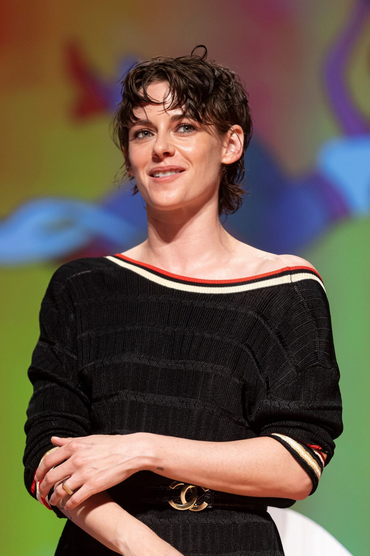 Jury president Kristen Stewart attends the Opening Ceremony during the 4th "Nouvelles Vagues" International Biarritz Film Festival