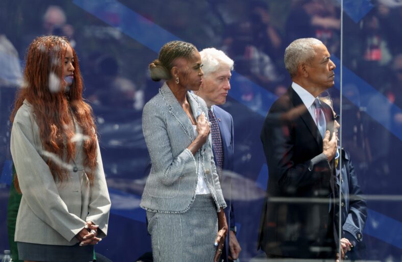 Obama family at Obama Presidential Center Dedication Ceremony