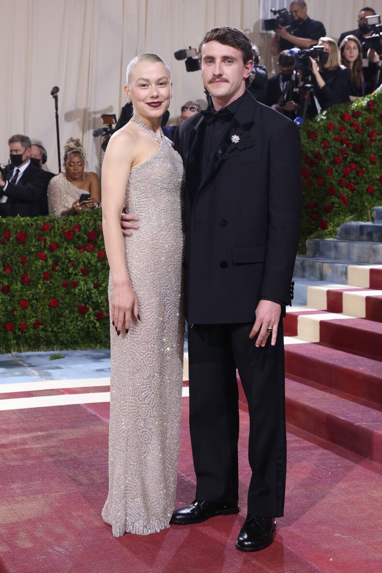 Stock photos of Paul Mescal and Phoebe Bridgers on red carpet