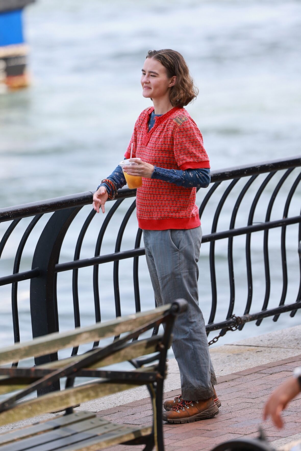 Millicent Simmonds on set of "A Quiet Place Part III"
