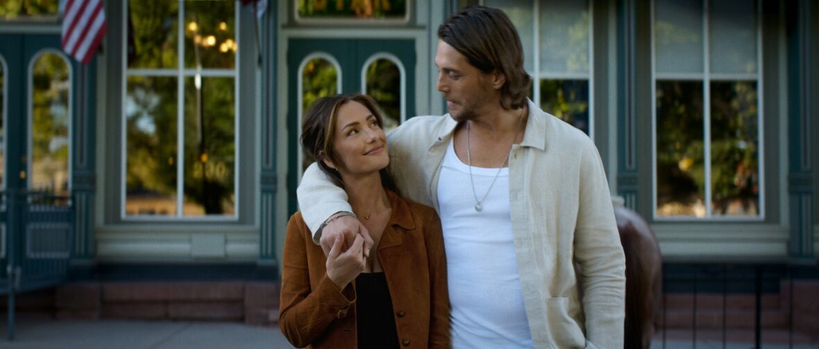 Minka Kelly and Ben Robson in Ransom Canyon season two still