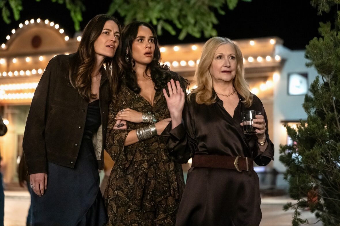 Lauren Glazier, Marianly Tejada, and Patricia Clarkson in Ransom Canyon season two still