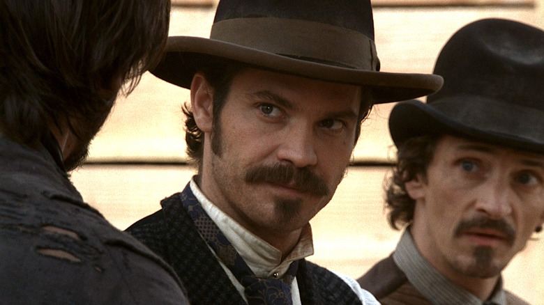 Closeup of Revered H.W. Smith in a cowboy hat in Deadwood
