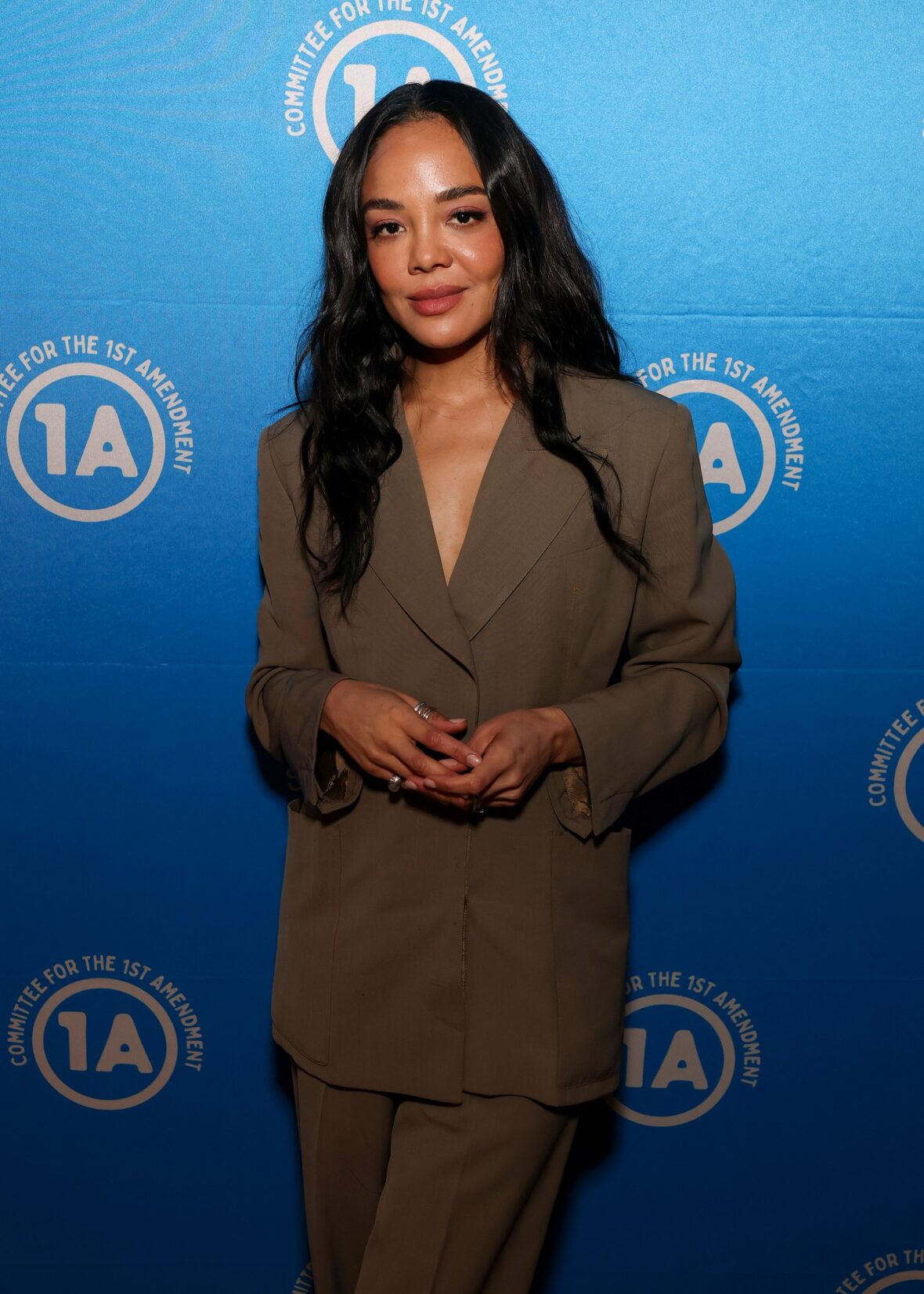 Tessa Thompson attends the Rise Up, Sing Out: A Concert for the First Amendment