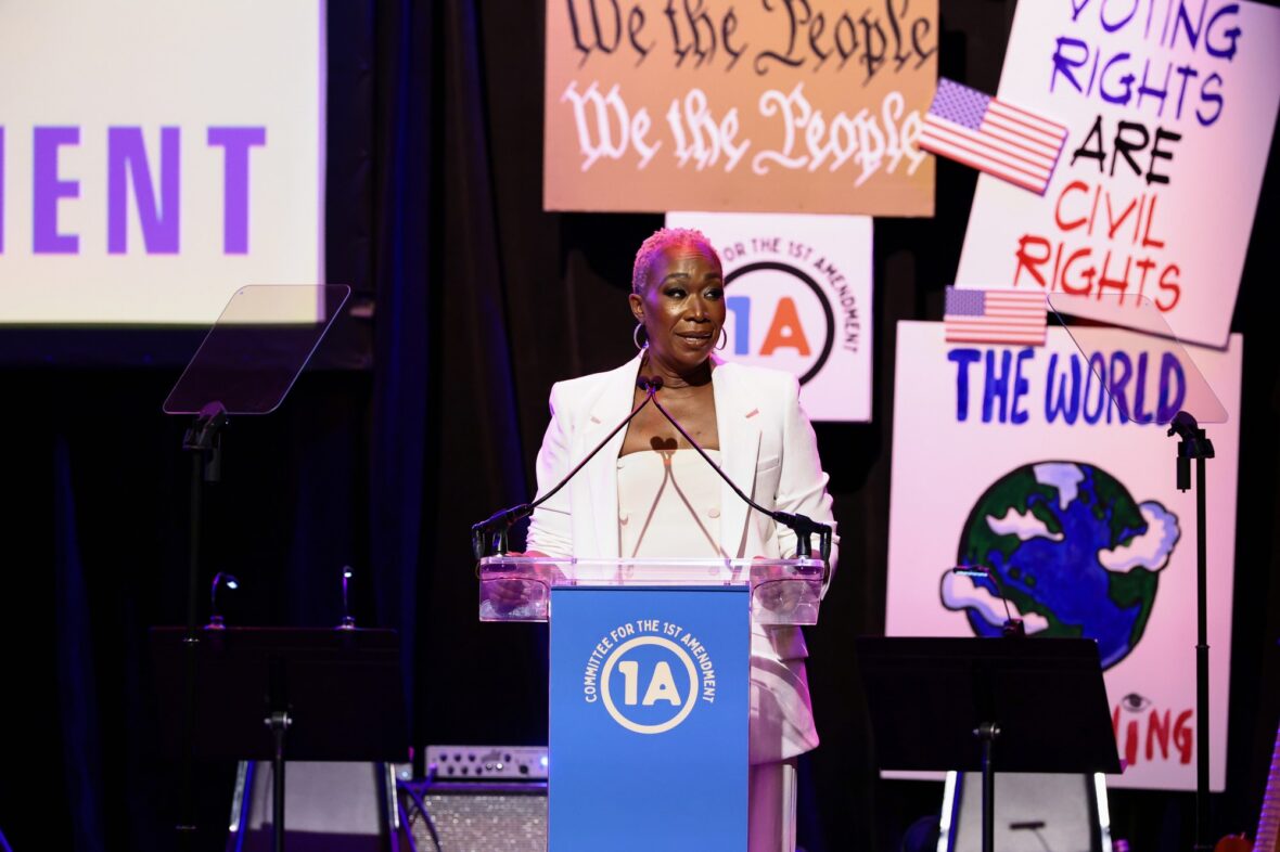 Joy Reid speaks onstage during the Rise Up, Sing Out: A Concert for the First Amendment