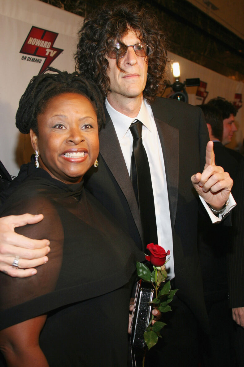 Robin Quivers and Howard Stern pose together in 2006