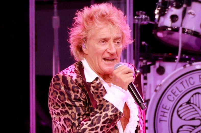 Rod Stewart attends World Cup after canceling concert