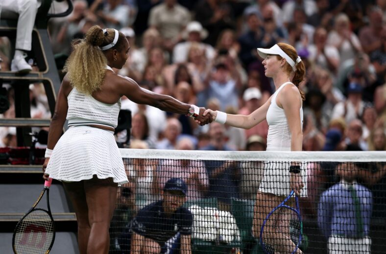 Serena Williams and Maya Joint match at Wimbledon