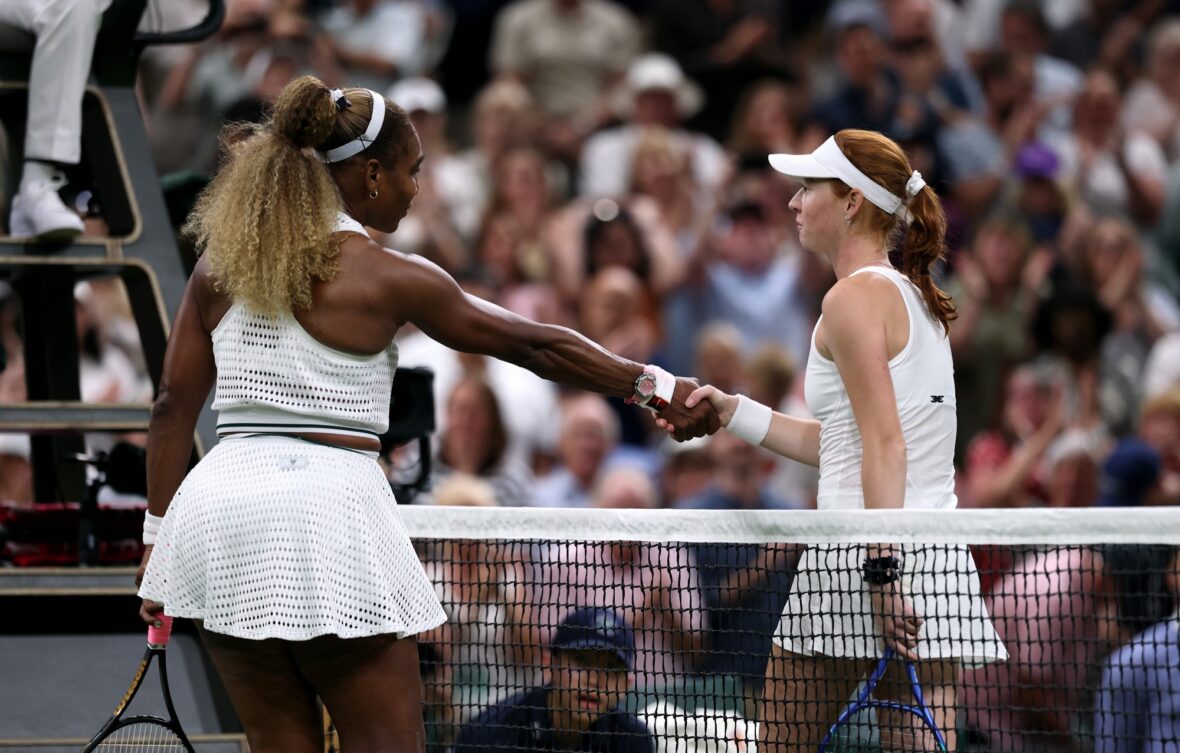 Serena Williams and Maya Joint match at Wimbledon